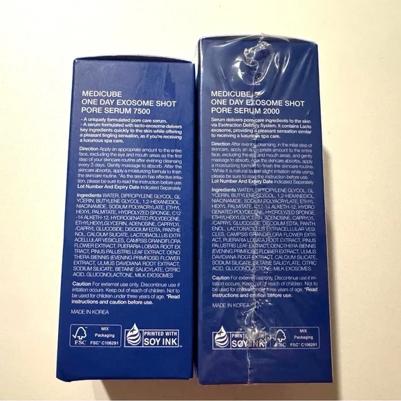 Medicube Exosome Shot set 2000 & 7500 full size Skincare Set sealed 2027 exp - Picture 4 of 8